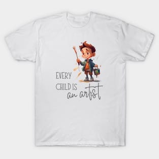 Every Child is an Artist - Painter Boy T-Shirt